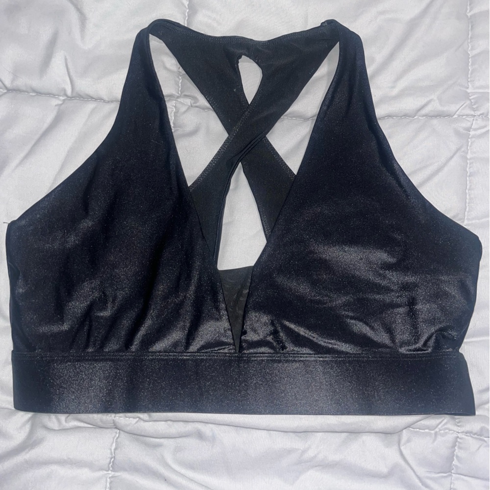 ASKYA Women’s Black‎ Athletic Sports Bra Size XL